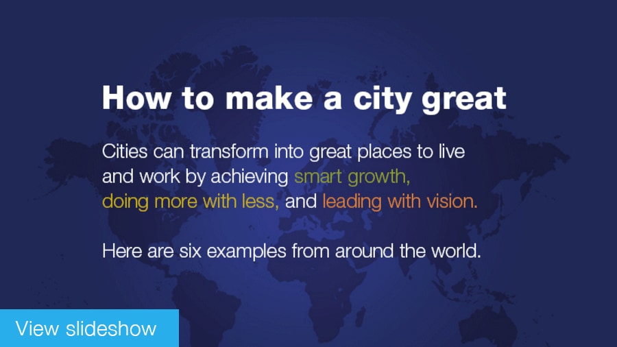 View of How to make a city great | McKinsey